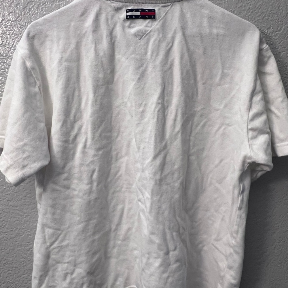 Tommy Jeans 90’s White Polo Size L - Picture 2 of 3